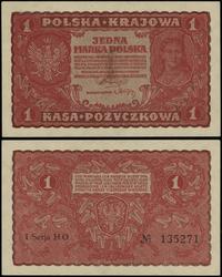1 marka polska 23.08.1919, seria I-HO, numeracja