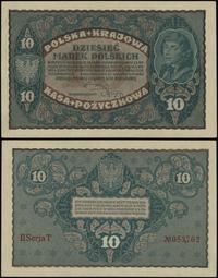 10 marek polskich 23.08.1919, seria II-T, numera