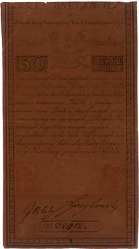 50 złotych 8.06.1794, seria D, na odwrocie 6 pod