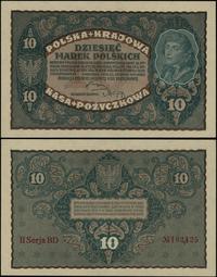 10 marek polskich 23.08.1919, seria II-BD, numer