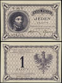 1 złoty 28.02.1919, seria 44 D, numeracja 079471