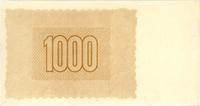 1.000 złotych 1945, częściowy druk banknotu - ty