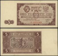 5 złotych 1.07.1948, seria AI, numeracja 4899569