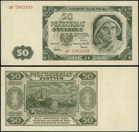 50 złotych 1.07.1948, seria AP, numeracja 798218