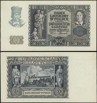 20 złotych 1.03.1940, seria N, numeracja 0706078