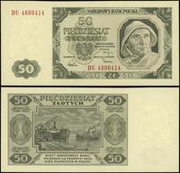 50 złotych 1.07.1948, seria DU, numeracja 460041