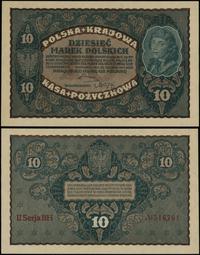 10 marek polskich 23.08.1919, seria II-BH, numer