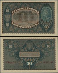 10 marek polskich 23.08.1919, seria II-DY, numer