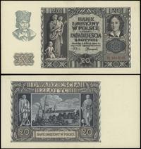 20 złotych 1.03.1940, seria H, numeracja 4013015