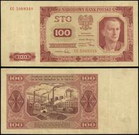 100 złotych 1.07.1948, seria CC, numeracja 58693