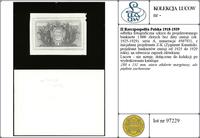 Polska, odbitka fotograficzna szkicu do projektowanego banknotu 1.000 złotych, bez daty emisji (ok. 1925-1929)