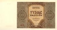 1.000 złotych 1945, seria B, na górnym marginesi