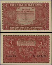 1 marka polska 23.08.1919, seria I-DL, numeracja