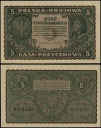 5 marek polskich 23.08.1919, seria II-DH, numera