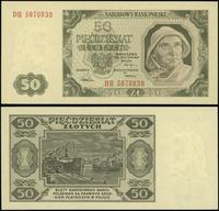 50 złotych 1.07.1948, seria DH, numeracja 587083
