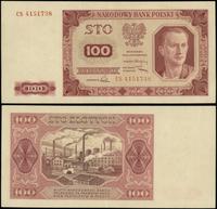 100 złotych 1.07.1948, seria CS, numeracja 41517