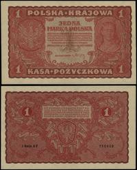 1 marka polska 23.08.1919, seria I-AV, numeracja