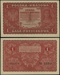 1 marka polska 23.08.1919, seria I-EN, numeracja