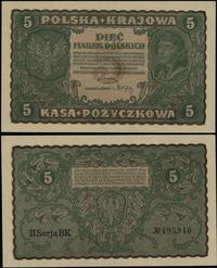 5 marek polskich 23.08.1919, seria II-BK, numera