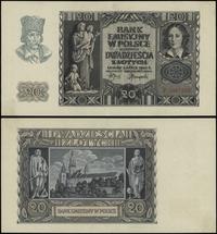 20 złotych 1.03.1940, seria F, numeracja 5987339