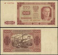 100 złotych 1.07.1948, seria AP, numeracja 42677