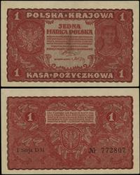 1 marka polska 23.08.1919, seria I-DM, numeracja