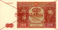 100 złotych 15.05.1946, SPECIMEN, seria A, na st