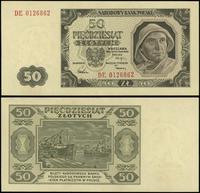 50 złotych 1.07.1948, seria DE, numeracja 012686