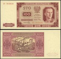 100 złotych 1.07.1948, seria IY, numeracja 78486