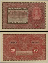 20 marek polskich 23.08.1919, seria II-CA, numer