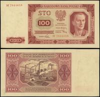 100 złotych 1.07.1948, seria DF, numeracja 78446