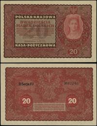 20 marek polskich 23.08.1919, seria II-FJ, numer