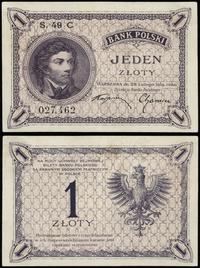1 złoty 28.02.1919, seria 49 C, numeracja 027462