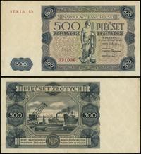 500 złotych 15.07.1947, seria U2, numeracja 0710