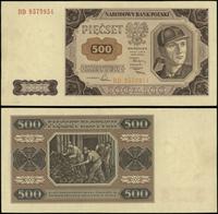 500 złotych 1.07.1948, seria BD, numeracja 95799