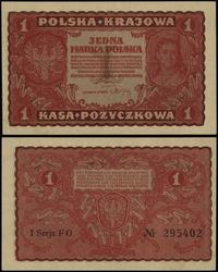 1 marka polska 23.08.1919, seria I-FO, numeracja