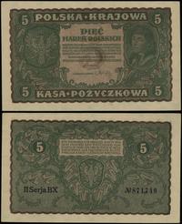 5 marek polskich 23.08.1919, seria II-BX, numera