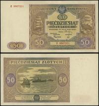 50 złotych 15.05.1946, seria E, numeracja 990720