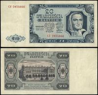 20 złotych 1.07.1948, seria CF, numeracja 707566