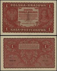1 marka polska 23.08.1919, seria I-CO, numeracja