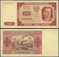100 złotych 1.07.1948, seria DM, numeracja 31886
