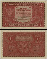 1 marka polska 23.08.1919, seria I-T, numeracja 