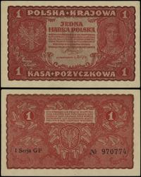 1 marka polska 23.08.1919, seria I-GP, numeracja