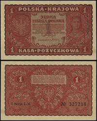 1 marka polska 23.08.1919, seria I-LM, numeracja