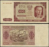 100 złotych 1.07.1948, seria AC, numeracja 03834
