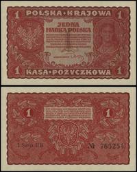 1 marka polska 23.08.1919, seria I-EB, numeracja