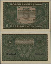 5 marek polskich 23.08.1919, seria II-AJ, numera