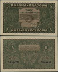5 marek polskich 23.08.1919, seria II-DK, numera