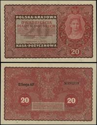 20 marek polskich 23.08.1919, seria II-AF, numer