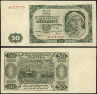 50 złotych 1.07.1948, seria AY, numeracja 321724